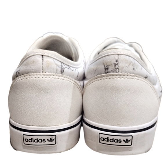 Adidas Adi-Ease Sneakers Casual White Marble Mens - Size 12 - Picture 5 of 7